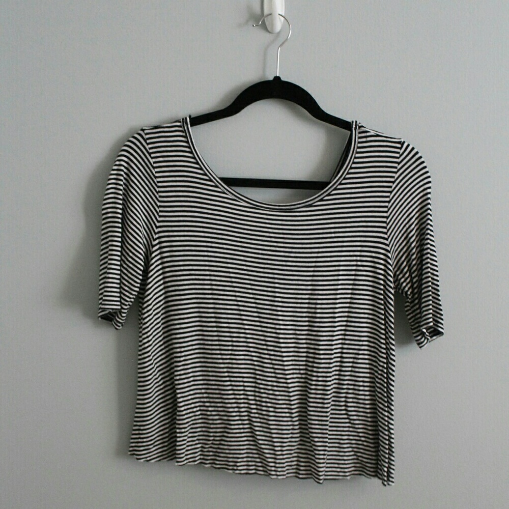 Striped crop top